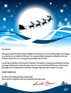 holiday letter