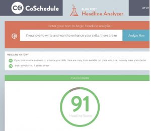 Write Better Headlines Free Headline Analyzer From CoSchedule