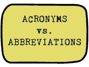All You Need To Know About Acronyms